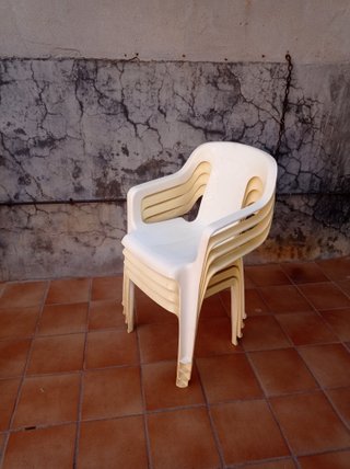 Mesa de plástico ovalada desmontable