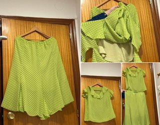 Conjunto pistacho topos negros