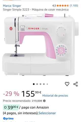 Máquina de coser Singer Simple 3223