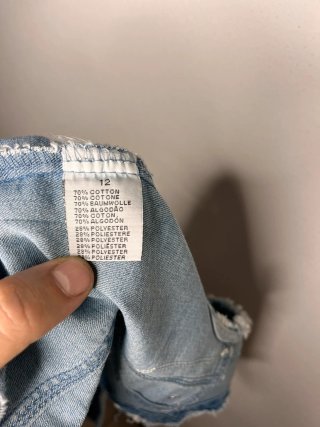 Gilet in jeans bambina tg. 12 anni