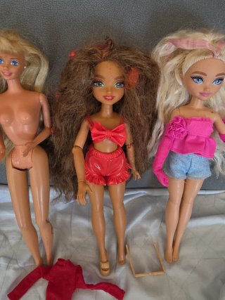 Lote de 4 muñecas Barbie y accesorios