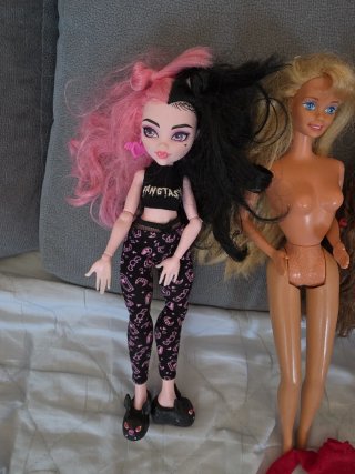 Lote de 4 muñecas Barbie y accesorios