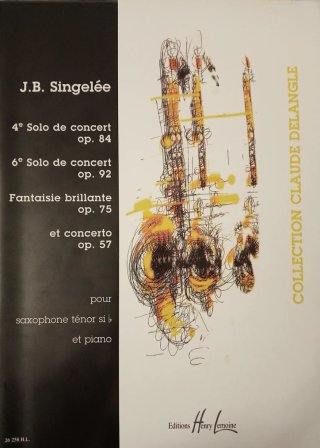 Partituras J.B. Singelée para Saxo Tenor