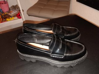 Mocasines Zara Trafaluc Negros Talla 38