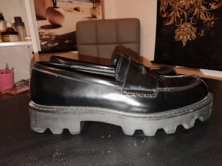 Mocasines Zara Trafaluc Negros Talla 38