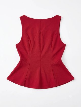 Blusa sin manga Stradivarius roja Talla M