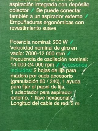 3 en 1 Lijadora PARKSIDE Eléctrica