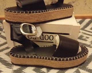 Sandalias ASOS DESIGN plataforma esparto T37