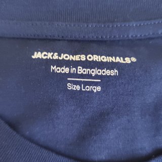 Camiseta Jack & Jones Azul Marino Talla L