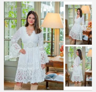Vestido ENCANDILATA Talla S Blanco