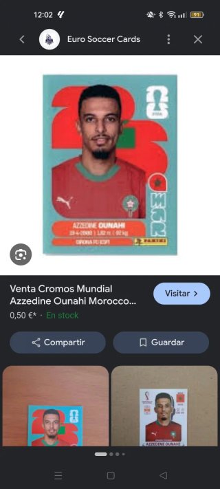 Cromos Mundial MAR, SCO, ESP, ARG, PAN