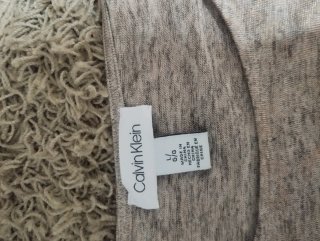 Camiseta Calvin Klein Brillo Talla L Beige/Oro