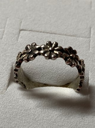 Anillo Flores Plata 17.77mm