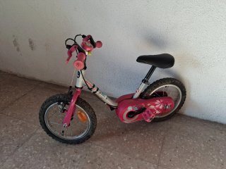 Bicicleta infantil rosa #regalo rueditas