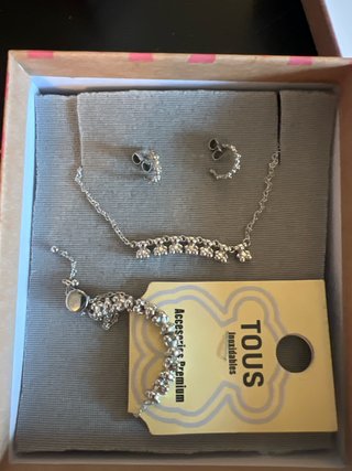 Conjunto Tous Osito Plata