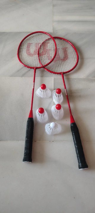 Raquetas de Bádminton Wilson y 5 Volantes