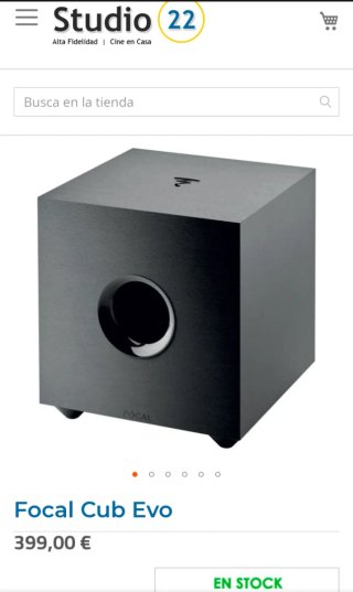 Subwoofer Focal Cub Evo NUEVO.