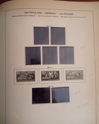Álbum Schaubek años 30+ 60 Hojas DDR años 50 al 64