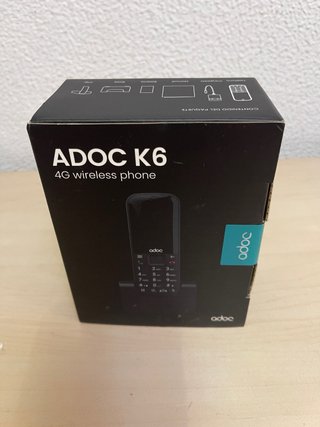 Teléfono Adoc K6 4G Inalámbrico Negro
