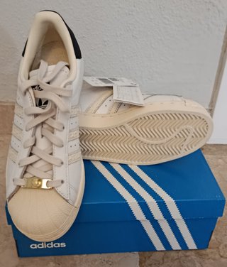 Adidas Superstar Blanca Dorada IG4575 Talla 37 1/3