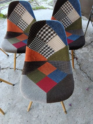 Sillas patchwork salón/cocina