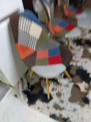 Sillas patchwork salón/cocina