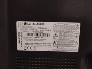 Televisión LG Negra