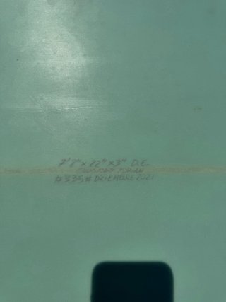 Tabla de surf Chusma 7,8”x22”x3” hecha a mano.