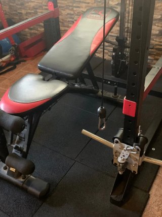 Jaula Musculación Decathlon + Adaptadores Hungceed
