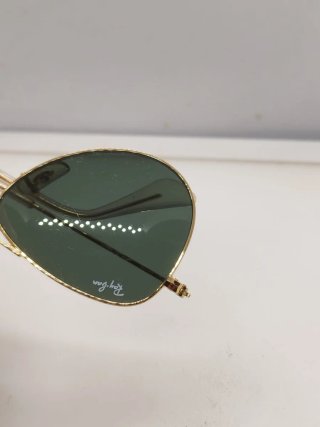 Gafas de sol Ray-Ban junior Aviator Doradas verdes