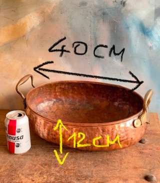 Olla Cobre Vintage con Asas