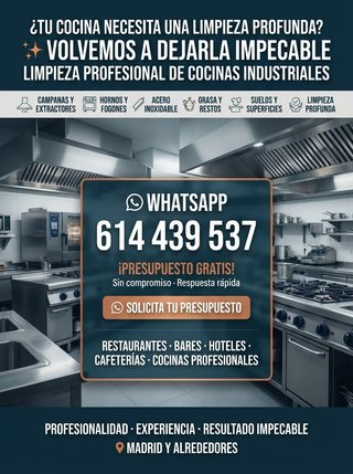 LIMPIEZA Y DESENGRASE DE COCINAS INDUSTRIALES