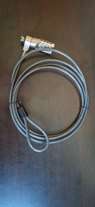 Candado de cable de acero para portátil