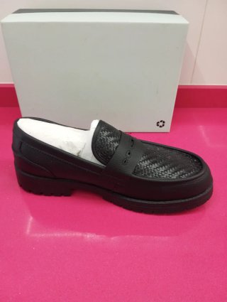 Pull&Bear Mocasines Negros Hombre