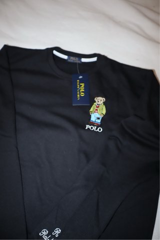 Sudadera Polo Ralph Lauren Negra Oso