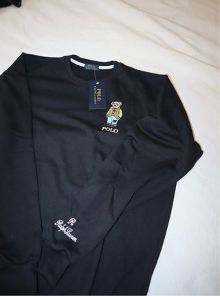 Sudadera Polo Ralph Lauren Negra Oso