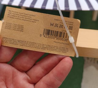 Hamaca plegable madera sin usar