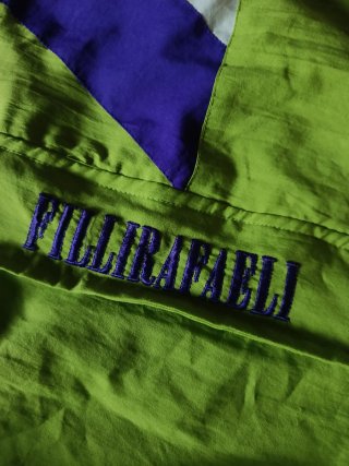 Cortavientos Fili Rafaeli verde y morado