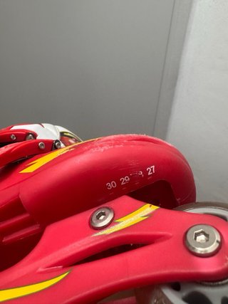 Patines infantiles rojos Talla de la 27 a la 30