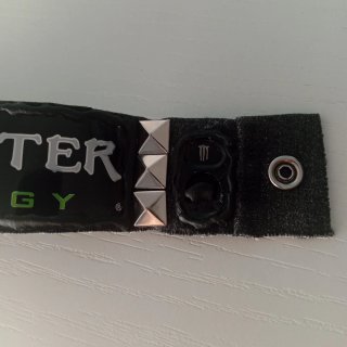 DIY Monster Energy Studs Cuff