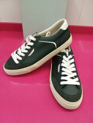 Zapatillas Zara Hombre Verde y Blanco