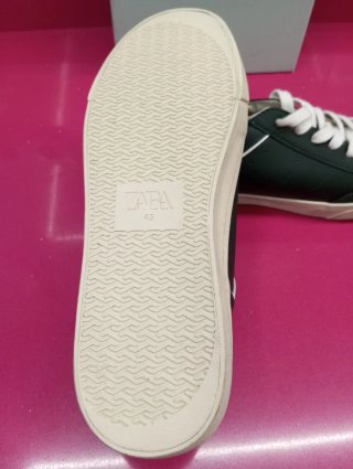 Zapatillas Zara Hombre Verde y Blanco