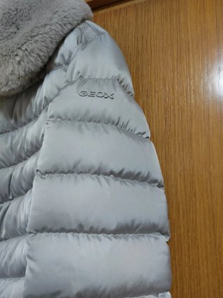 Chaqueta anorak de plumas GEOX mujer beige