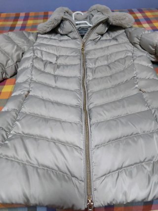 Chaqueta anorak de plumas GEOX mujer beige