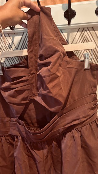 Vestido pantalón marrón chocolate