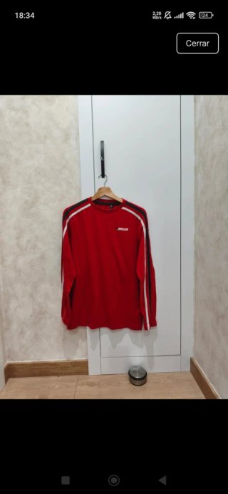 Camiseta manga larga roja talla M
