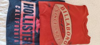 Lote 2 Camisetas Manga Corta M Billabong Hollister