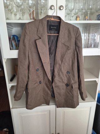 Blazer cruzado Massimo Dutti lino
