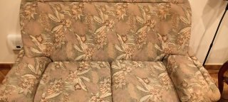 Set di 2 divani classici in tessuto