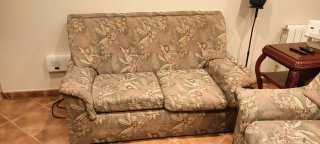 Set di 2 divani classici in tessuto